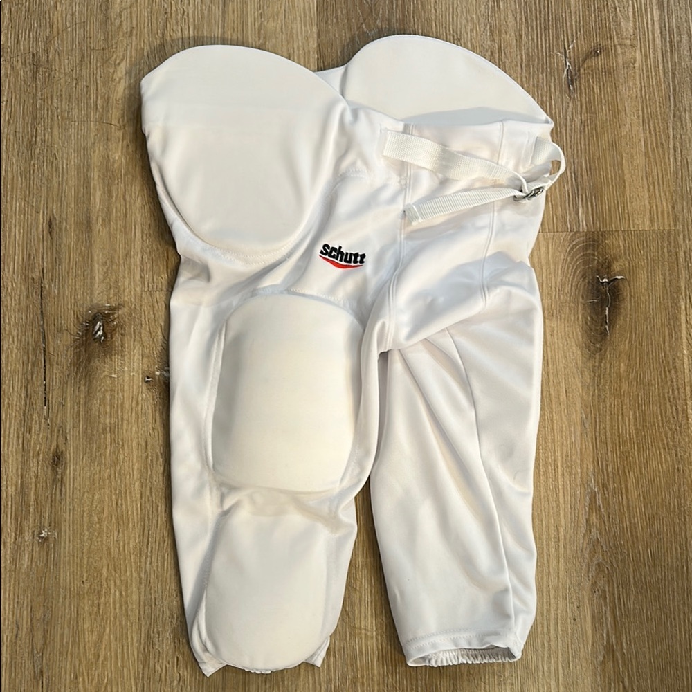 Schutt White Football Pants‎ with Pads